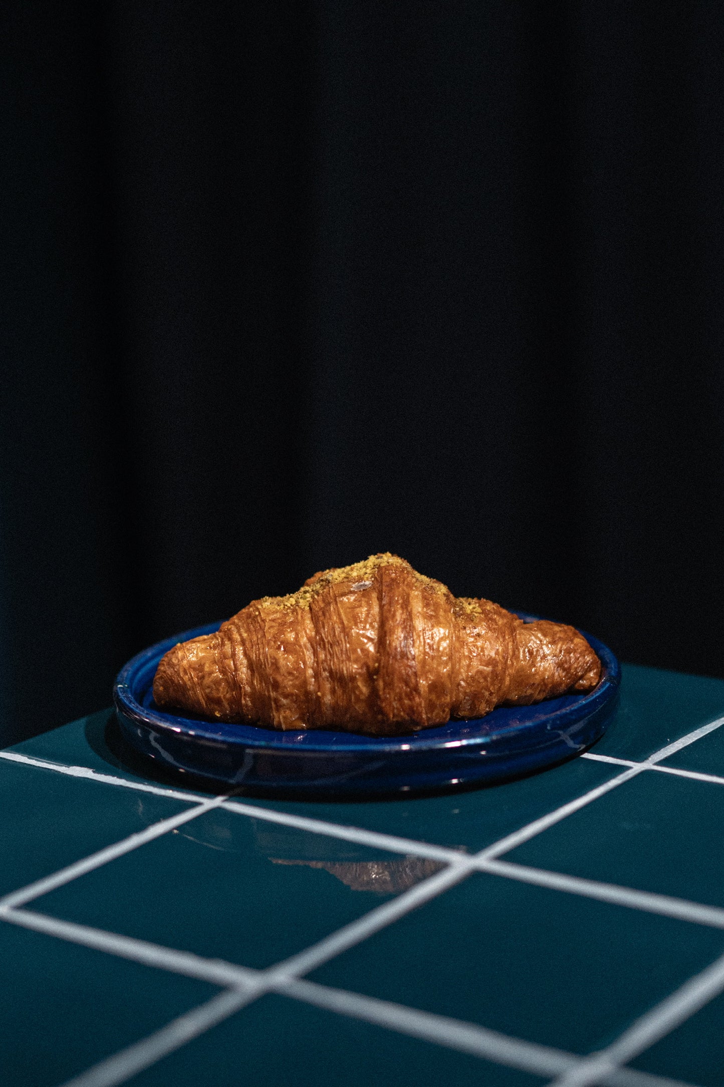 CROISSANT DE CREMA DE PISTACHO Y FRAMBUESA